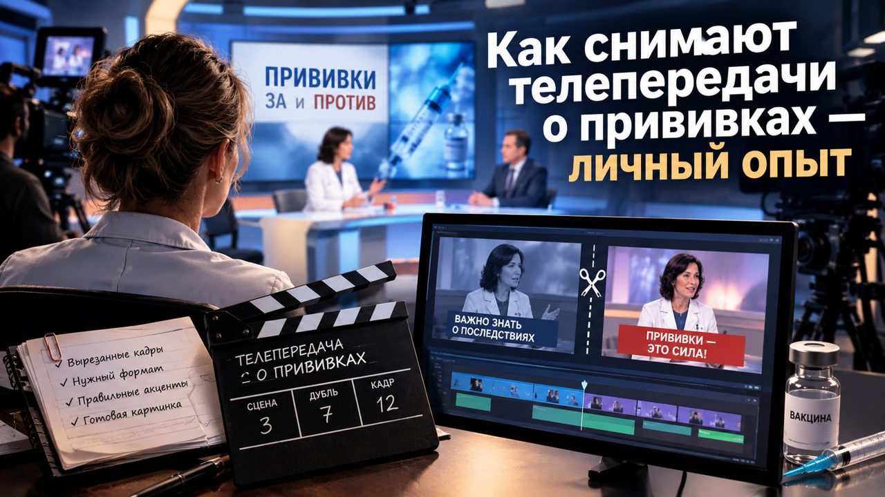 Как снимают телепередачи о прививках — личный опыт